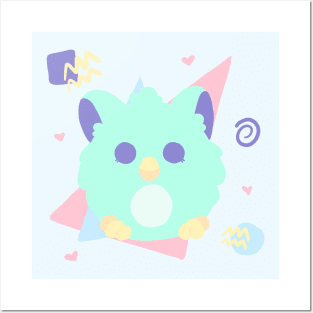 Furby (Blue) Posters and Art